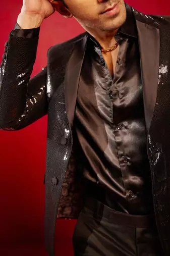 Black Viscose Blazer