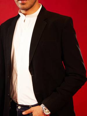 Black Silk Blend Blazer 5
