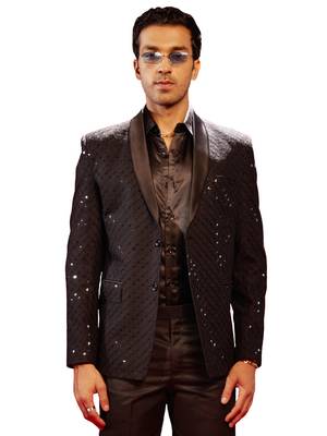 Brown Schiffli Blazer 1