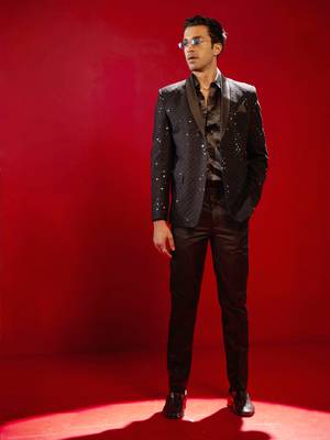 Brown Schiffli Blazer 4