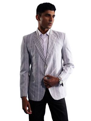 Grey Casual Blazer 1