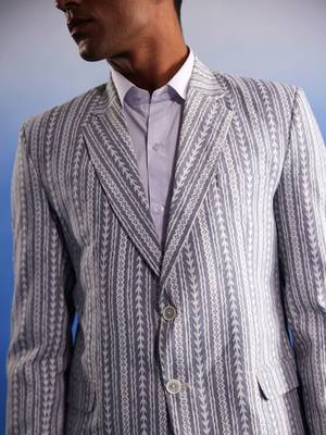 Grey Casual Blazer 4
