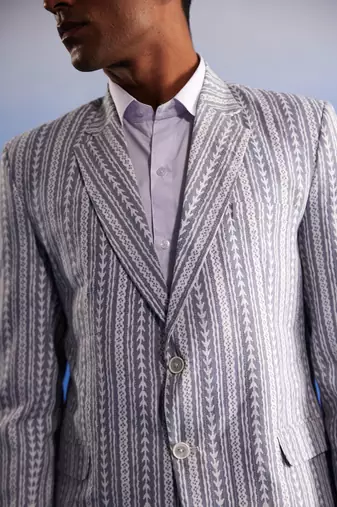 Grey Casual Blazer