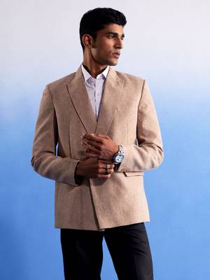 Beige Cotton Blazer 2