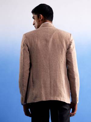 Beige Cotton Blazer 3