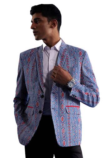 Men'S Indigo Blue Blazer