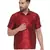Maroon Silk Blend Ethnic Shirt