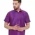 Purple Silk Blend Ethnic Shirt