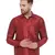 Maroon Silk Blend Ethnic Shirt