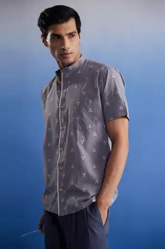 Gray Cotton Shirt