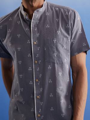 Gray Cotton Shirt 4