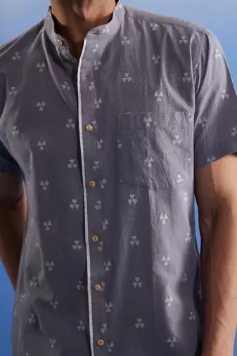 Gray Cotton Shirt
