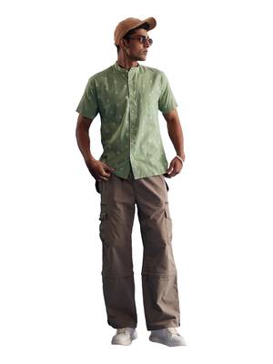 Green Cotton Shirt 1