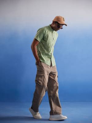Green Cotton Shirt 2