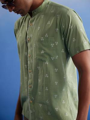 Green Cotton Shirt 4