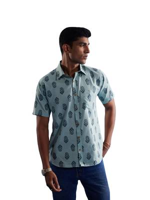 Mehandi Cotton Shirt 1