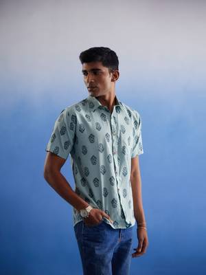 Mehandi Cotton Shirt 2