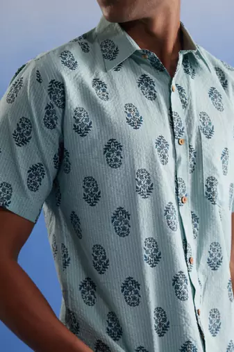 Mehandi Cotton Shirt