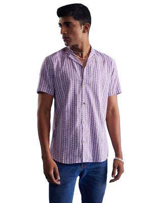 Purple Cotton Shirt 1