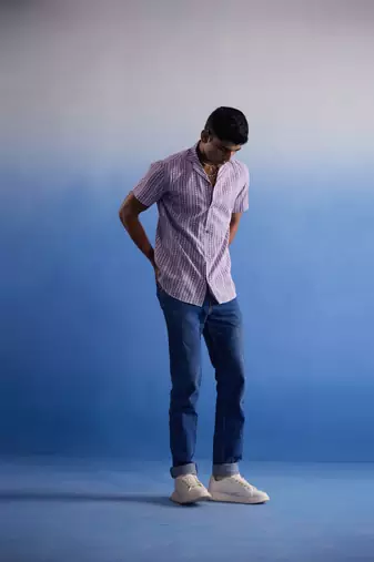Purple Cotton Shirt