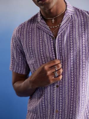 Purple Cotton Shirt 4