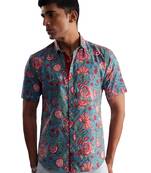 Aqua Cotton Shirt