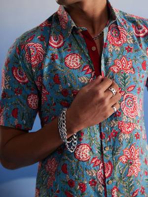 Aqua Cotton Shirt 4