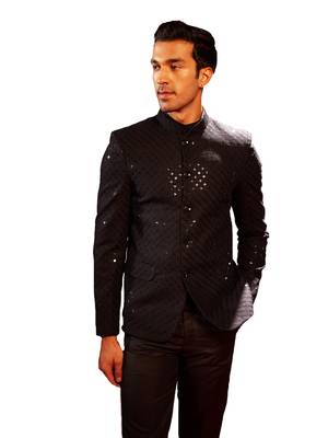 Black Schiffli Jodhpuri 1