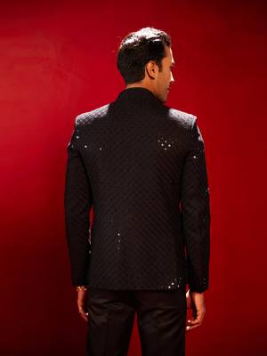 Black Schiffli Jodhpuri 3