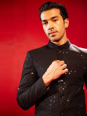 Black Schiffli Jodhpuri 4