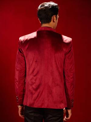 Maroon Velvet Jodhpuri 3