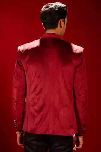 Maroon Velvet Jodhpuri