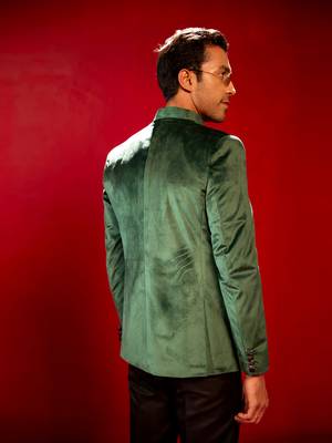 Green Velvet Jodhpuri 3