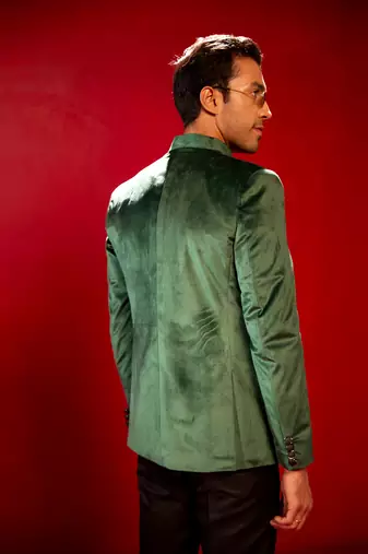 Green Velvet Jodhpuri