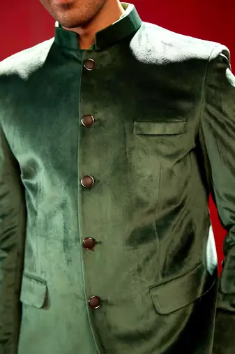 Green Velvet Jodhpuri