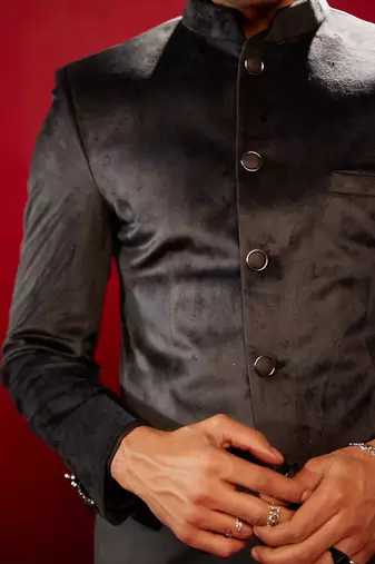 Black Velvet Jodhpuri