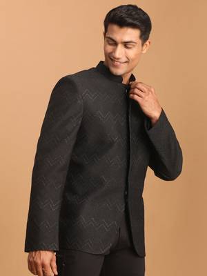 Black Silk Blend Jodhpuri 2