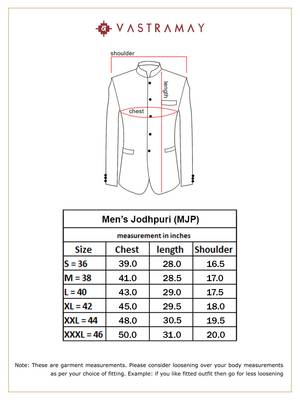 Men'S Beige Silk Blend Jodhpuri 5