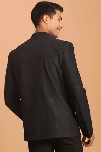 Black Silk Blend Jodhpuri