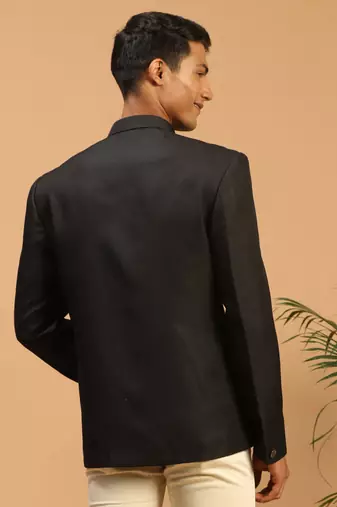 Black Silk Blend Jodhpuri