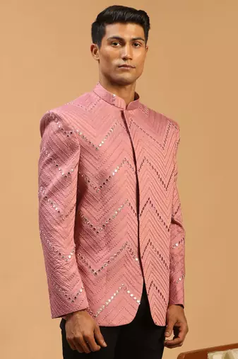 Onion Pink Viscose Jodhpuri