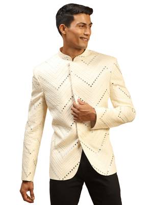 Cream Viscose Jodhpuri 1