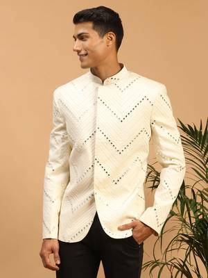 Cream Viscose Jodhpuri 2