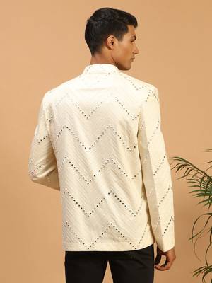 Cream Viscose Jodhpuri 3