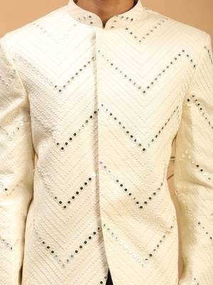 Cream Viscose Jodhpuri 4