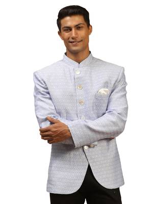 Men'S Lavender Silk Blend Jodhpuri 1