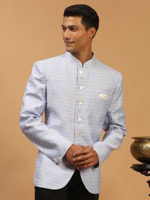 Men'S Lavender Silk Blend Jodhpuri 2