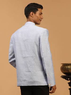 Men'S Lavender Silk Blend Jodhpuri 3