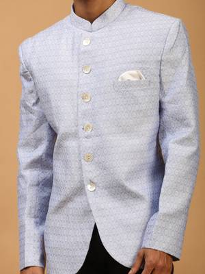 Men'S Lavender Silk Blend Jodhpuri 4