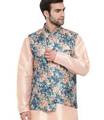 Men'S Peach Cotton Silk Jacket